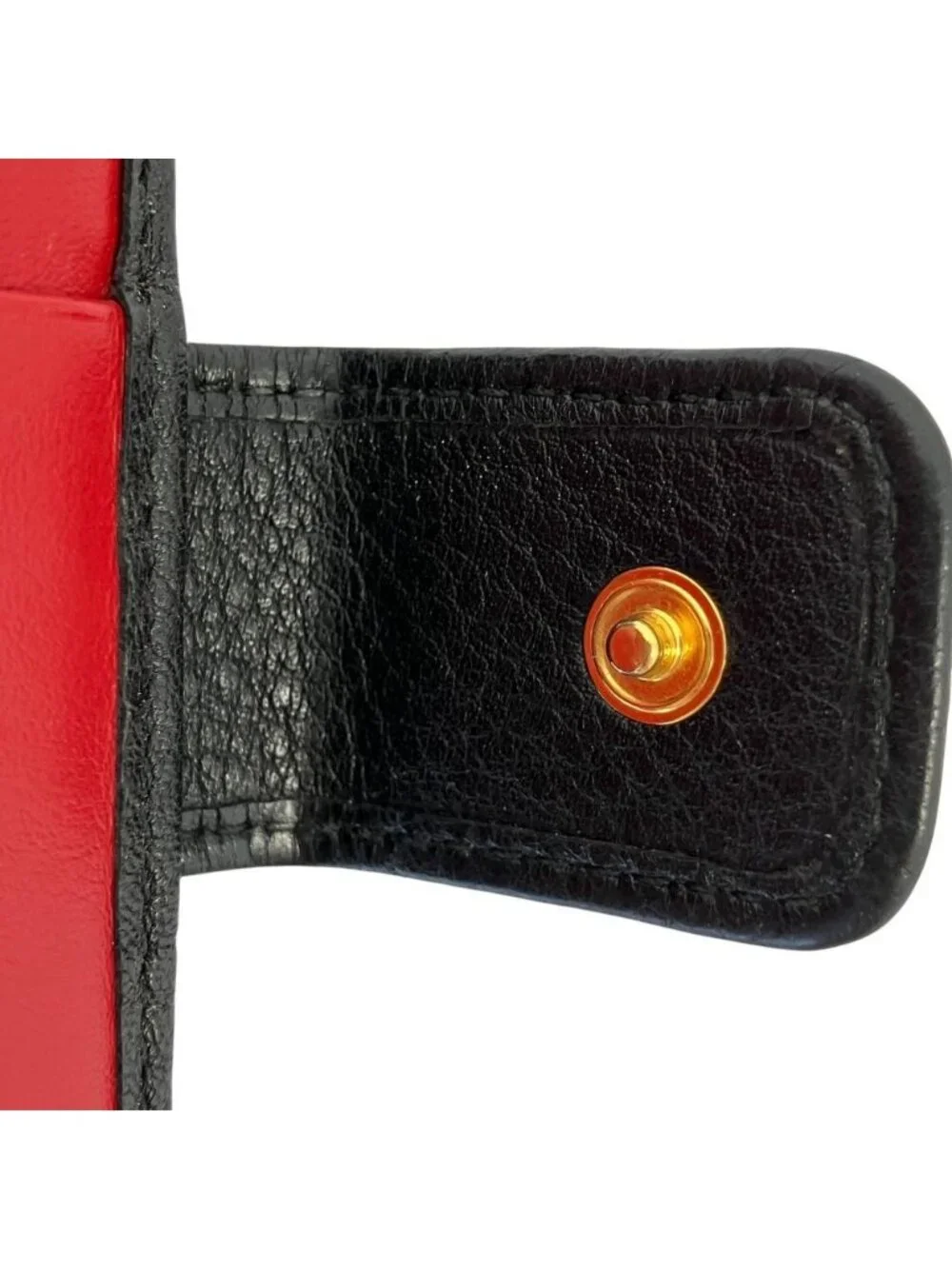 Prada Leather Compact Wallet Bifold Black